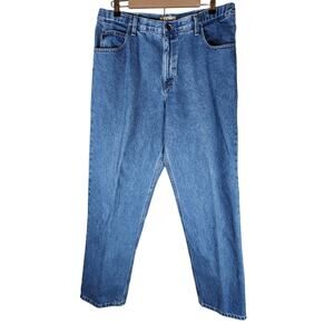 L.L. BEAN Men's Medium Wash Heavy Duty Straight Leg Utility Jeans SZ 36x32